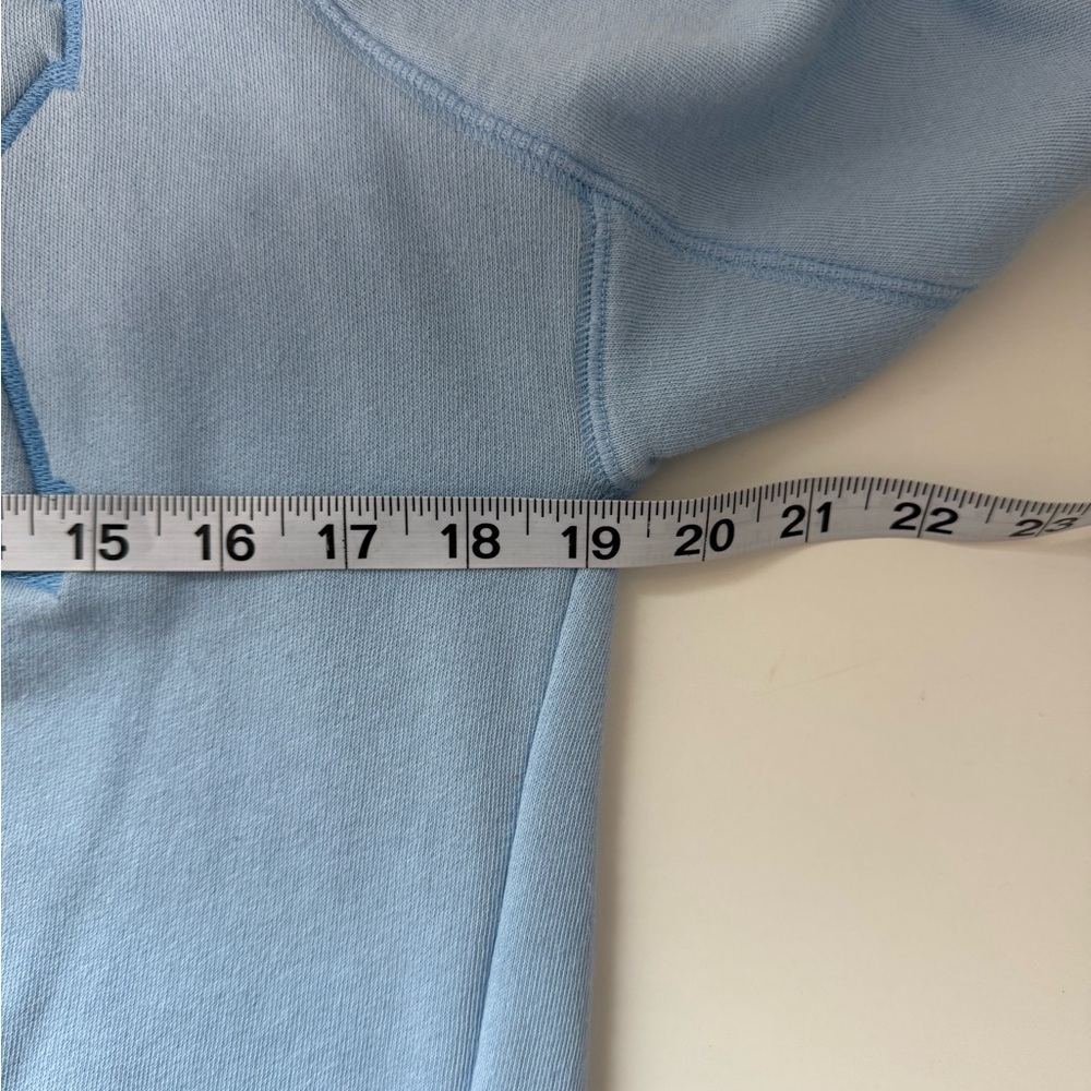 Victoria’s Secret PINK Baby Blue Sweatshirt Embroidered Logo Small Women’s - Picture 8 of 12